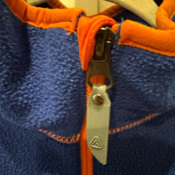 ANTIGUA 1/4 Zip Fleece Size XL Royal Blue & Orange Golf Pullover Pocke… - Picture 10 of 17